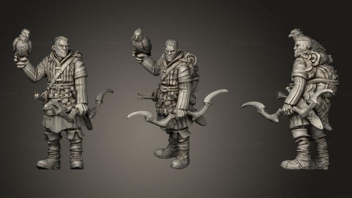 Military figurines (Ranger, STKW_1701) 3D models for cnc